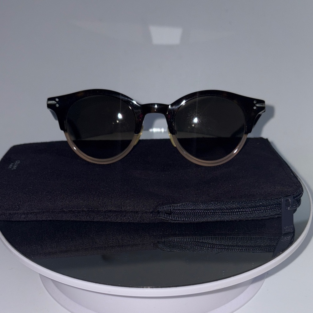 Celine clear tortoise and brown black Sunglasses